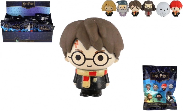Harry Potter figuras 3D de goma en bolsita – sorpresa, caja de 24 uds.
