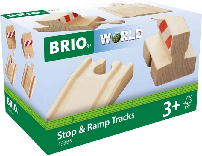 Brio stop & ramp tracks – vías terminales y rampas para tren de madera