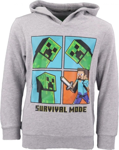 Sudadera con capucha Minecraft modo supervivencia