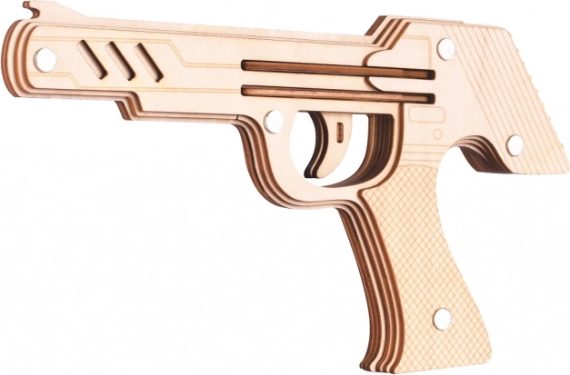 Puzzle 3D de madera Pistola de gomas elásticas