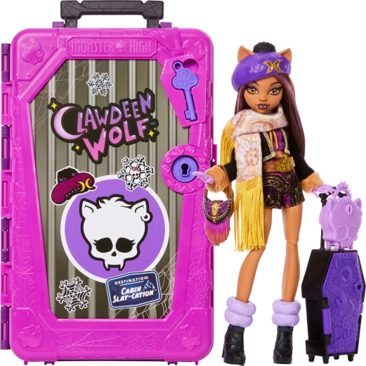 Muñeca Monster High Clawdeen Wolf vacaciones espeluznantes con sorpresas