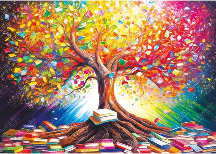 Puzzle árbol de libros 1000 piezas
