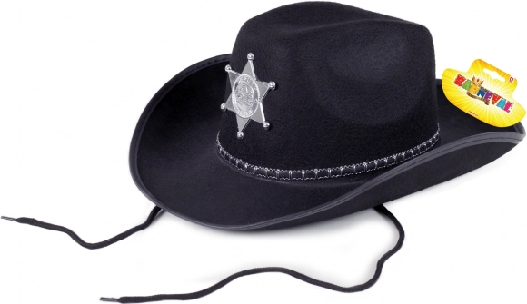 Sombrero de carnaval negro para adultos