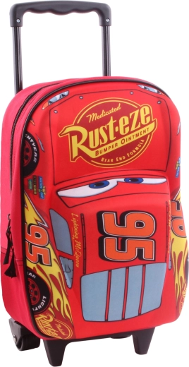 Mochila infantil 3D con ruedas Disney Pixar Cars Piston Cup 38 cm