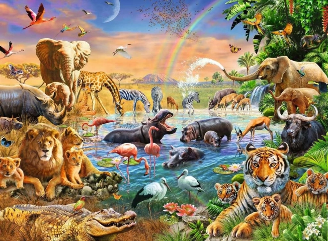 Puzzle Ravensburger Sabana Jungla 100 piezas