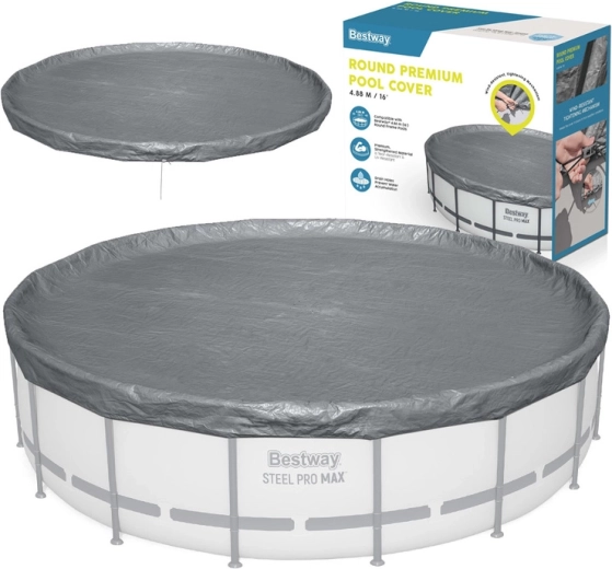 Lona cobertora premium Bestway para piscina redonda 4,88 m