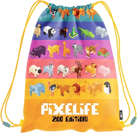 Mochila saco Pixel Zoo para niños
