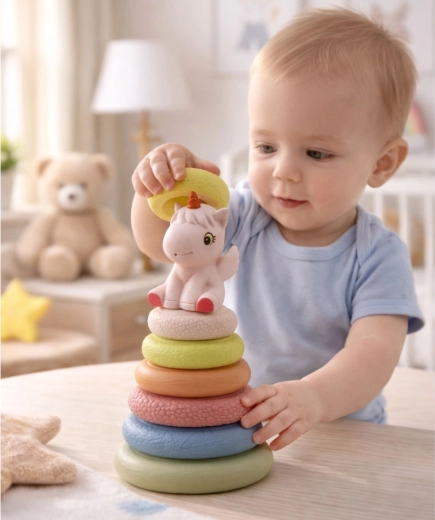 Unicornio interactivo con silbato