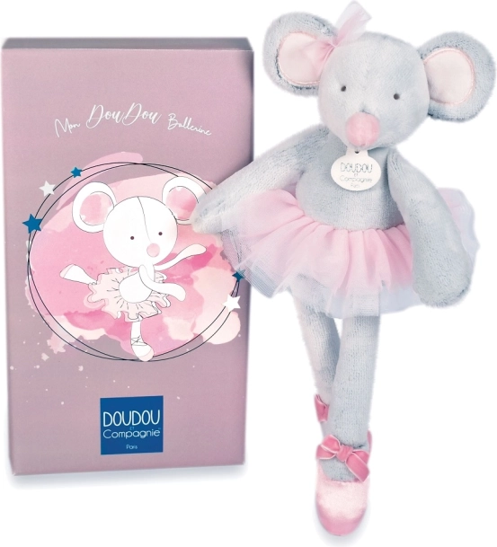 Doudou set de regalo - ratoncita bailarina de peluche