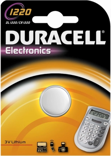 Pila de botón de litio Duracell CR1220 3 V 36 mAh