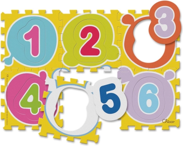 Chicco puzzle de espuma números de colores 12+