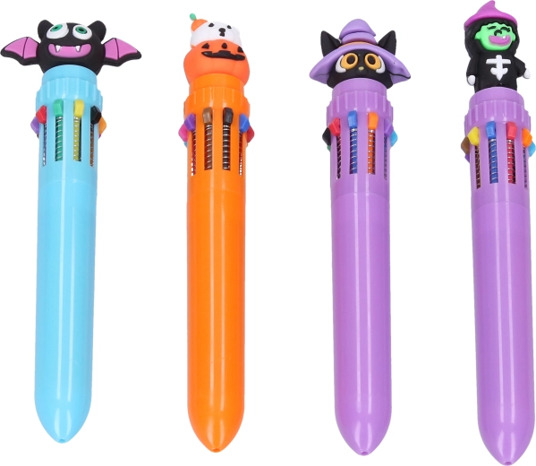 Diseño de Halloween con figura en la parte superior