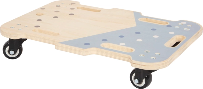 Tabla de equilibrio de madera con ruedas Adventure
