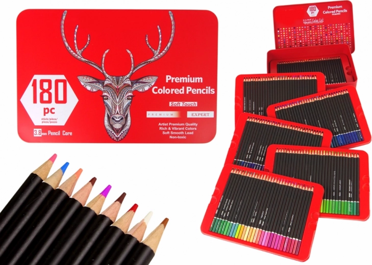Set del Pequeño Artista en Caja Metálica 180 Uds. de Acuarelas