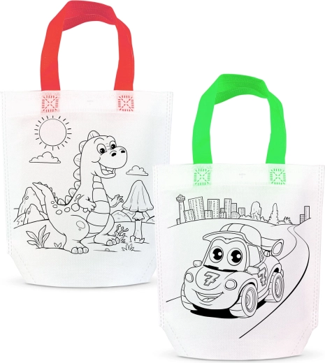Bolsa de regalo para colorear con 4 rotuladores - 1 unidad