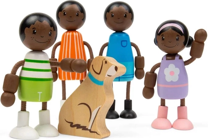 Familia y perrito para escenarios más completos