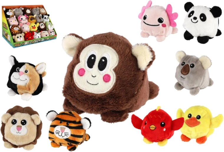 Animalito de peluche con forma de pelota, 8 cm, surtido de modelos - 1 unidad