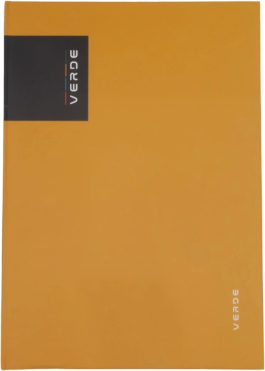 Libro de registro A4 VERDE color mostaza