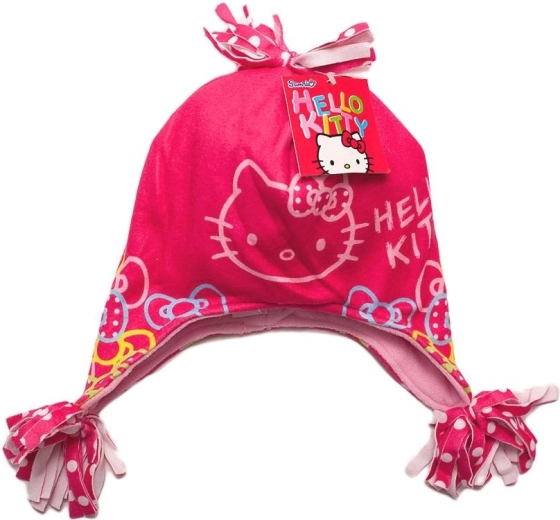 Gorro infantil de forro polar Hello Kitty rojo