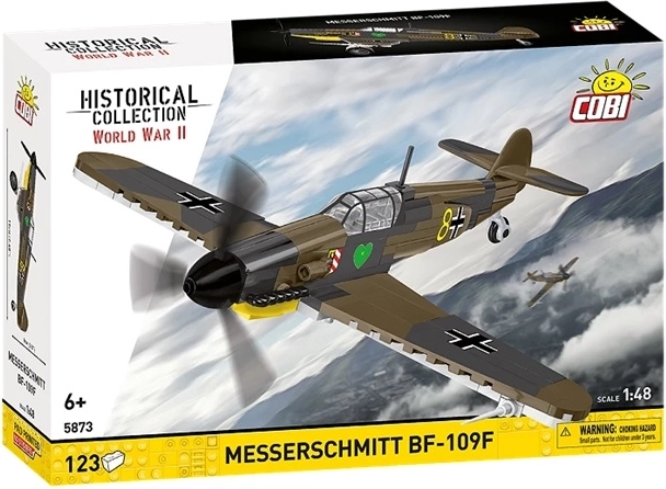 Cobi Historical Collection WWII Messerschmitt BF-109F kit de construcción de avión 1:48 (123 piezas)