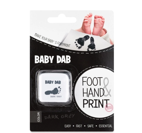 Baby Dab pintura para huellas infantiles – gris