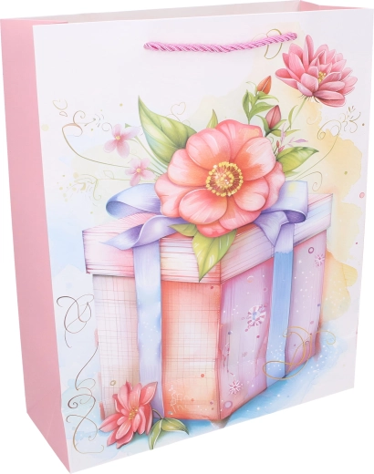 Elegante motivo floral y de regalo