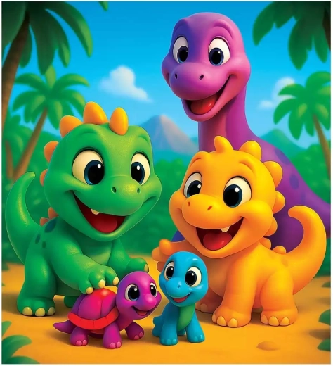 Puzle de madera de dinosaurios (20 piezas)