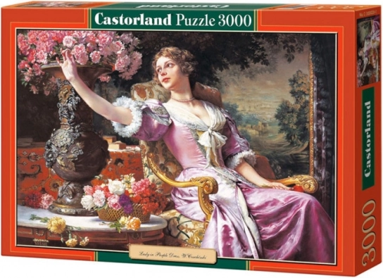 Puzzle de 3000 piezas Mujer con vestido morado de W. Czachórski