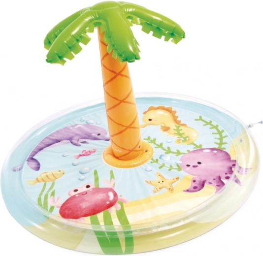 Piscina infantil hinchable con ducha 173 × 101 cm