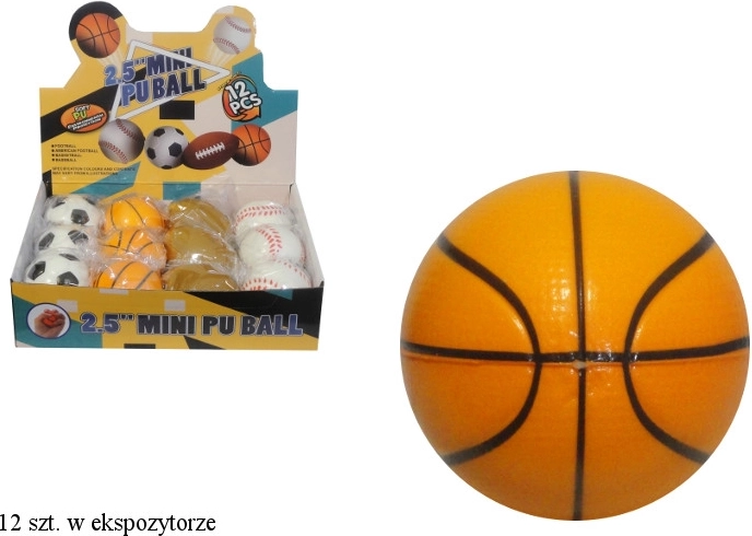 Pelota antiestrés blanda – motivos deportivos