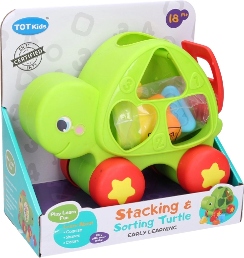 Juguete encajable tortuga 19 cm - 1 pieza