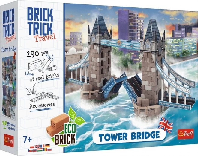Set de construcción de ladrillos Tower Bridge – TREFL Brick Trick Travel (290 piezas)