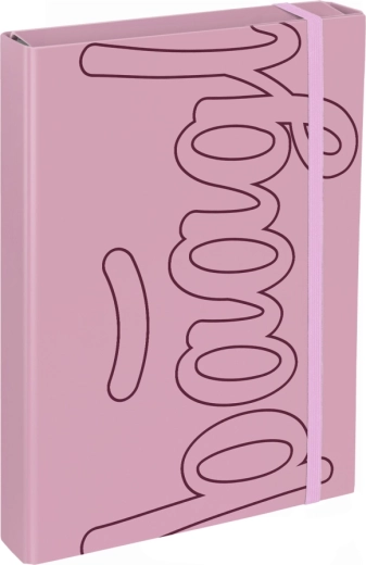 Carpeta Baagl para cuadernos escolares A4 Jumbo Rose