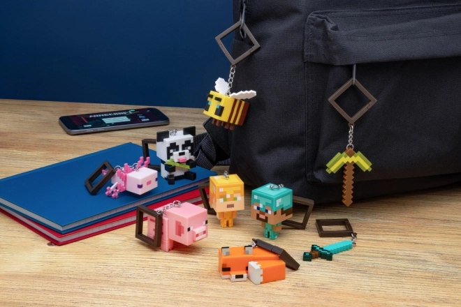 Figura con temática de Minecraft