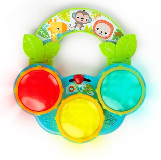 Bright Starts tambores Safari Beats para bebés 3m+