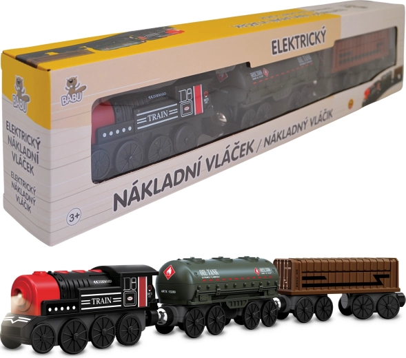 Tren eléctrico de mercancías BABU - 3 piezas