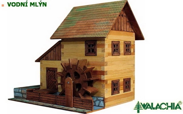 Maqueta de ensamblaje de madera Walachia – molino de agua 1:32