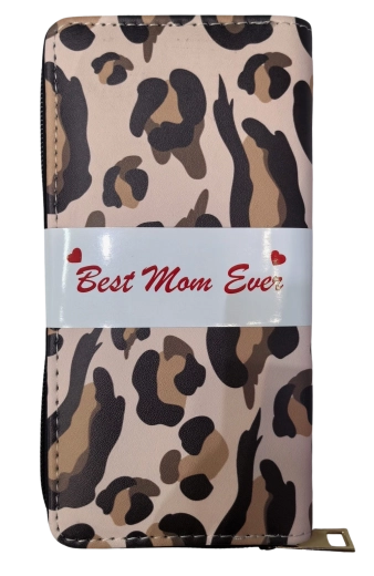 Cartera de mujer PINK con estampado de leopardo