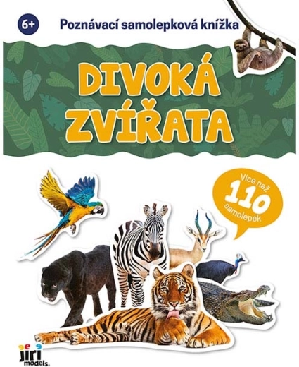 Libro educativo de pegatinas: animales salvajes
