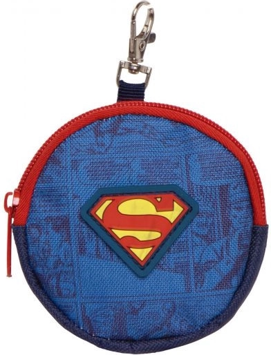 Monedero redondo para monedas de Superman 9 × 9 × 2 cm