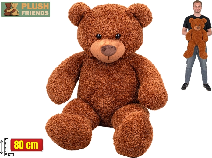 Oso de peluche Plush Friends 80 cm marrón