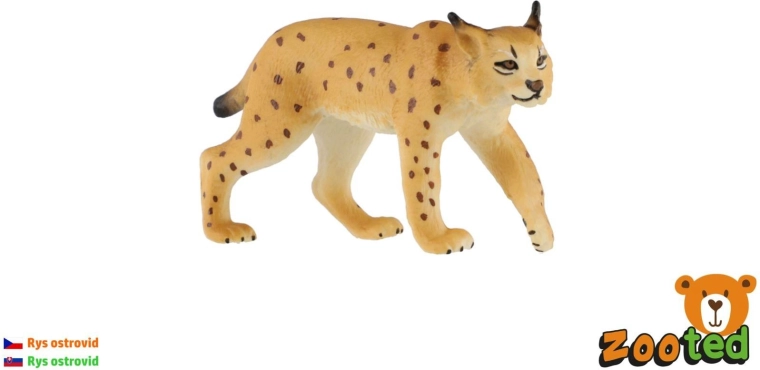 Figura de lince euroasiático de 9 cm