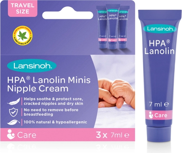 Lansinoh HPA crema de lanolina para pezones Minis 3×7 ml