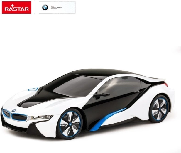 Coche RC Rastar BMW i8 a control remoto 1:24 blanco