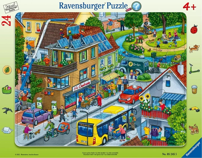 Puzzle Ravensburger Nuestra ciudad verde, 24 piezas