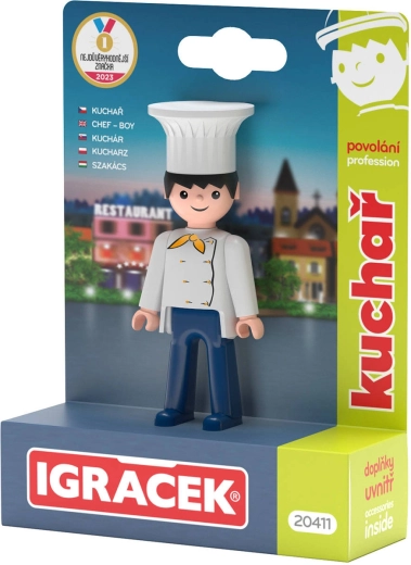 Efko Igráček cocinero – figura con accesorios