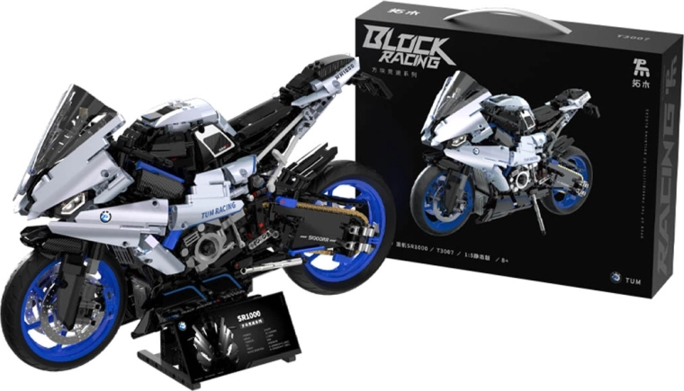Set de construcción de motocicleta deportiva – 1988 piezas