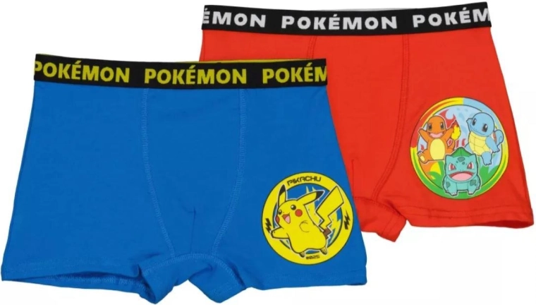 Boxers infantiles de Pokémon en dúo