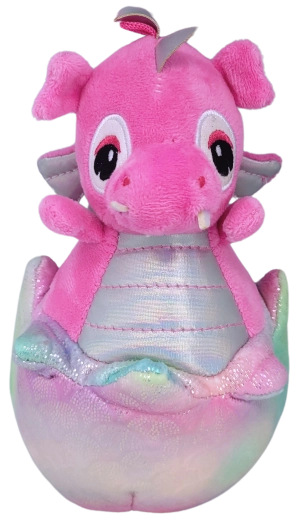 Dragón de peluche en huevito 20 cm