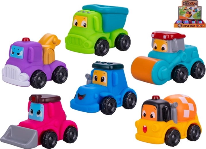 Vehículos de construcción blandos para niños de 18+ meses